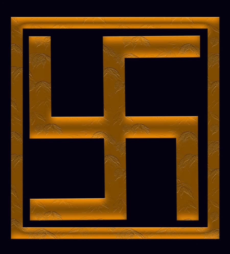 The golden swastika symbol of Ko Boonak